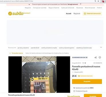 Ostali pribor i dodaci za alate: TOOL WALL KIT – zidni panel za alat, 40 x 40 cm - Zidni perforirani — 3