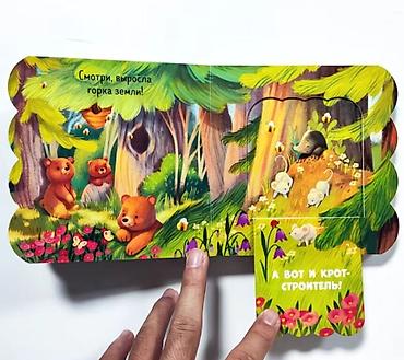 clever: Книжка с окошками «Лес» — развивающая картонная книга для малышей — 3