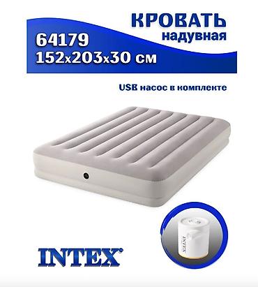 Матрасы: Надувной матрас.Intex 64179 (152х203х30см )"Prestige" с USB насосом — 1