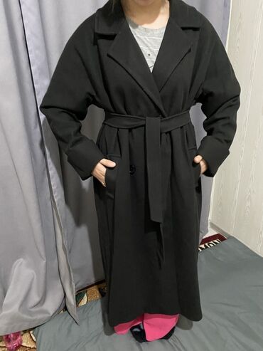 Пальто: Пальто, Зима, Длинная модель, С поясом, L — 5