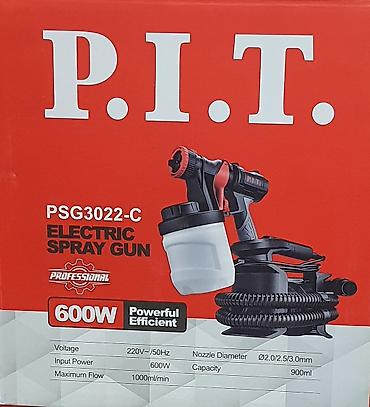 pulverizator: P.I.T. PSG3022-C elektrik boya püskürdücü - Güc: 600W - Şəbəkə: 220V — 2