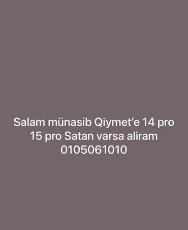 Kompüter, noutbuk və planşetlər: IPhone 15 Pro
