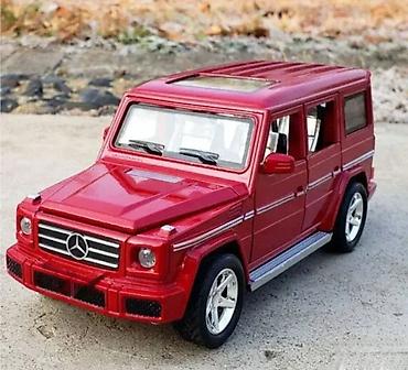 zirafa plisana igracka velika: Metalni Autić Mercedes-Benz G500 - Crveni sa Svetlom i Muzikom Novo — 1