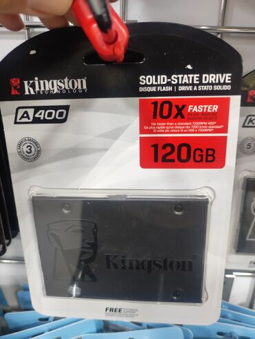 noutbuk ehtiyat hissələri: Daxili SSD disk Kingston, 120 GB, 2.5", Yeni