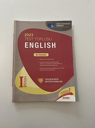 kitab rəf: İngilis dili Testlər 11-ci sinif, DİM, 1-ci hissə, 2023 il — 1