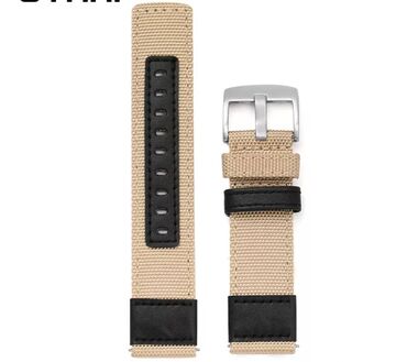 Dodaci za satove: Kvalitetna platneno-kožna narukvica više boja za modele sata širine — 7