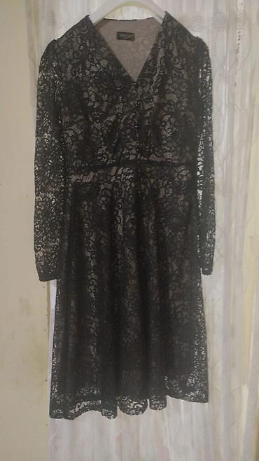 Qara krujeva don (44 beden) ikinci əl - Model: Dizə qədər uzunluqda