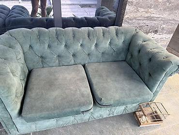 спинка: Двухместный диван в стиле Честерфилд - Классический дизайн с — 1