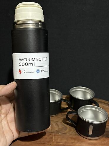 Ev və bağ: Rəng - Qara, Termos, Paslanmayan polad, 0,5 bucket volume l — 3
