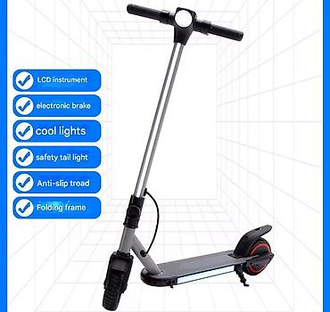 Elektrikli samokatlar: Скутер Elektrik Skuter – LED işıqlı, portativ şəhər nəqliyyatı — 9