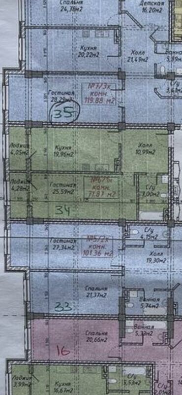 центральная мечеть: 1 комната, 71 м², Элитка, 5 этаж, ПСО (под самоотделку)