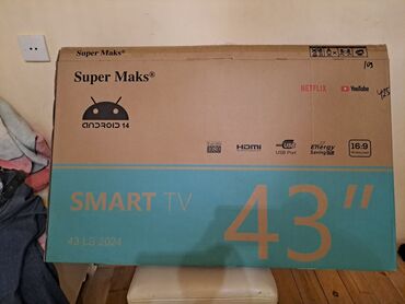 140 ekran televizor qiymetleri: Super max full hd smart tv 109 ekran