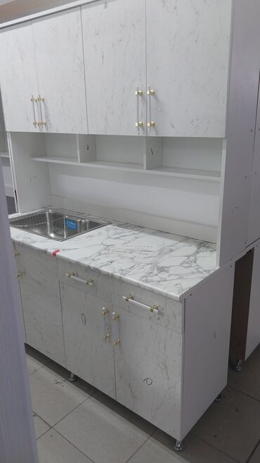 Кухонные гарнитуры: Кухонный гарнитур, Новый, цвет - Белый, Платная доставка — 12