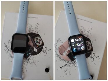 smart часы: Новый, Смарт часы, цвет - Голубой