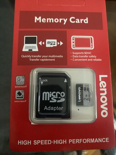 yaddaş karti: Micro Sd 2tb Kodak yuksek suret ve keyfiyet 64gb 17azn Lenovo 2tb - 25