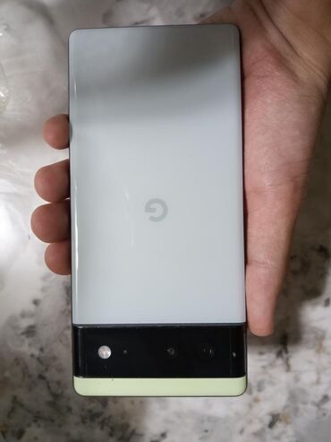 пиксел 6 про: Google Pixel 6, Колдонулган, 256 ГБ, түсү - Ак, 1 SIM, eSIM