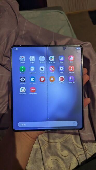 беспроводной телефон бишкек: Samsung Galaxy Z Fold 5, Колдонулган, 256 ГБ, түсү - Ак, 1 SIM, 2 SIM, eSIM