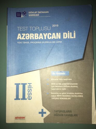 6 ci sinif coğrafiya testleri: Azərbaycan dili 2 ci hissə test toplusu 2019 İşlənilməyib təzə