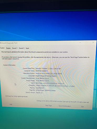 komputer dest: Masa üstü kompyuter. İntel core i 5 . gti 750Ti. Oyun və iş üçün — 6