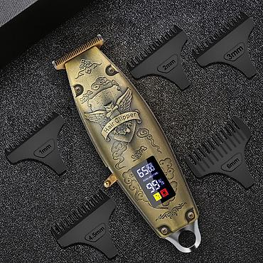 Бытовая техника: T5 / T9 Lion Professional Saç və Saqqal Qırxan Maşınka Metal Korpus / — 4