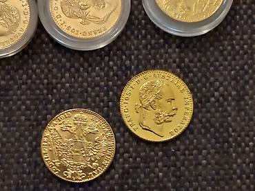explorer camac: Franc Jozef dukat - mali 20mm - replika- 24K pozlata Svaka replika — 5