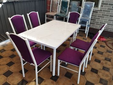 Кухонные столы и стулья: Кухонный стол и стул, Новый, Платная доставка, цвет - Белый — 6