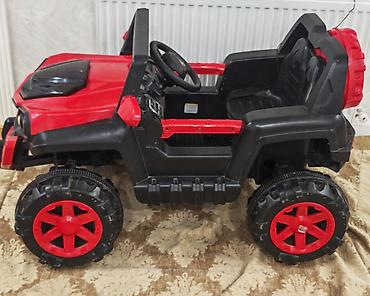 elekt: Uşaq üçün elektrikli off-road jeep tipli maşın yeni düzətdirilib işlək — 4