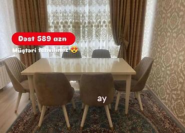 sdullar: Kvadrat masa, Qonaq otağı üçün, 5 nəfər — 1