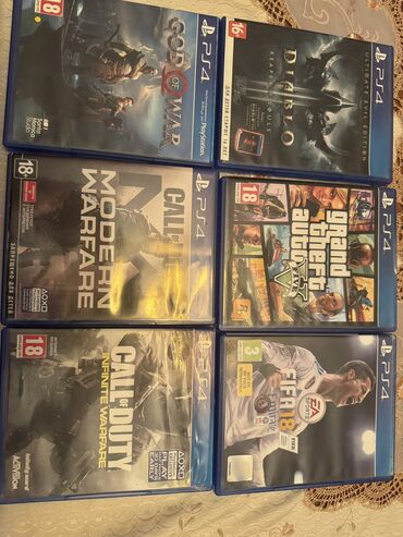 playstation 4 купить в баку: Playstation 4 diskləri 2 ci əl prablemsiz fifa 18 call of duty modern