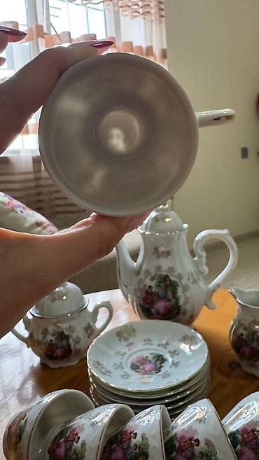 basin: Çay dəsti, rəng - Ağ, Farfor, Yaponiya — 2
