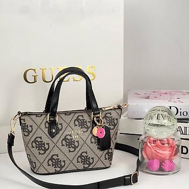 Torbe: Mini torba Guess 1981 – monogram platno - Model: mini tote/crossbody — 3