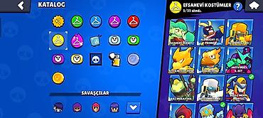 Butslar: Brawl Stars oyunu üçün inkişaf etmiş oyun hesabı - Kupa sayı: 57,198 — 10