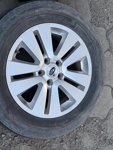40 5: Литые Диски R 17 Subaru, Комплект, отверстий - 5, Б/у — 5