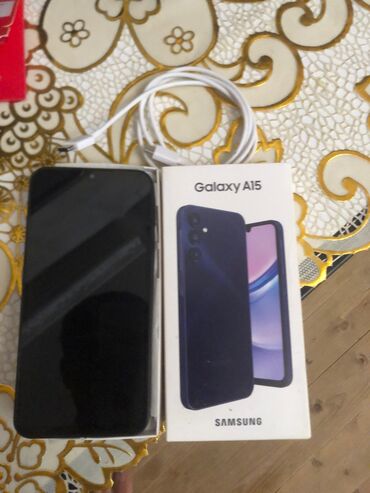 samsung a34 qiymeti: Samsung Galaxy A15, 128 GB, rəng - Göy, Barmaq izi, Face ID