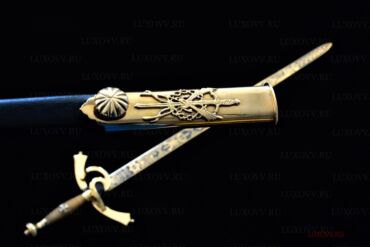 Коллекционные ножи: Продам Масонский меч традиционный из дамасской стали 256 слоев имеется — 7