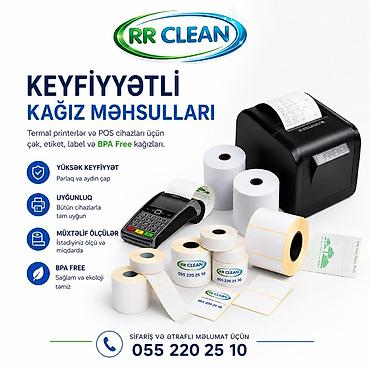 qiymet kagizi: RR CLEAN – Keyfiyyətli Kağız Məhsulları - Termal printerlər və POS — 1