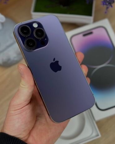 айфон 9 бу бишкек: IPhone 14 Pro, Колдонулган, 256 ГБ, Deep Purple, Коргоочу айнек, Каптама, Куту, 87 %