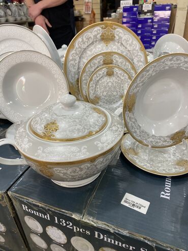 keramikadan usaq qab qacagi: Nahar dəsti, rəng - Ağ, Keramika, 7 nəfərlik, Yaponiya
