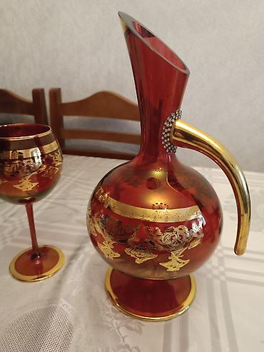 xrustal stekan ölçüsü: Rəng - Qırmızı, Xrustal — 1