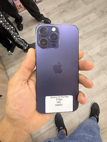iphone 10 pro max mini: IPhone 14 Pro Max, 512 GB, Deep Purple, Simsiz şarj — 1