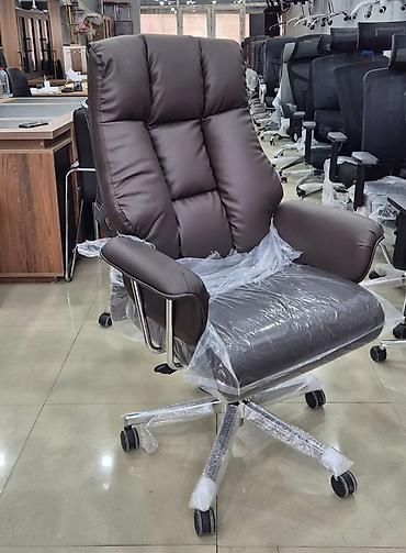ofis əşyaları: Yeni, Təkərli, Qolları tənzimlənmir, Süni dəri — 1