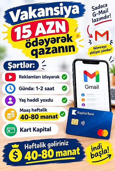 SMM menecer tələb olunur, İstənilən yaş, Təcrübəsiz lalafo.az -da SMM menecer tələb olunur, İstənilən yaş, Təcrübəsiz