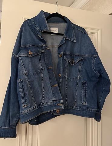 MAAG brendi – klassik cins gödəkçə - Material: sıx denim (mavi rəng