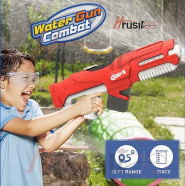 kuce igračke: Električna puška na vodu Blaster Električna vodena puška Ajkula je