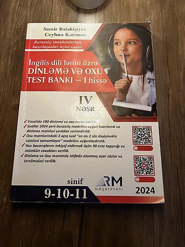 Testlər: İngilis dili RM test kitabı əlaqə whatsapp ünvan Nərimanov metrosu — 1