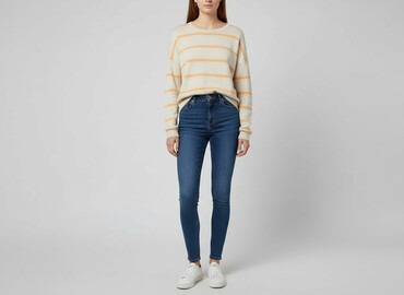 kapcie na szydełku damskie: House, Women`s sweater, size XS