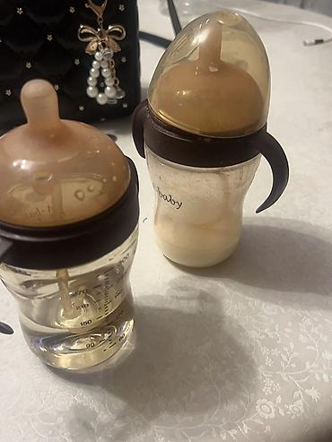 Питьевая бутылочка для детей ZA-baby с ручками. 800 с - Объем: 240 at lalafo.kg Питьевая бутылочка для детей ZA-baby с ручками. 800 с - Объем: 240