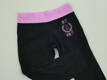 Spodnie 3/4 XS (EU 34), stan - Dobry, wzór - Print, kolor - Czarny