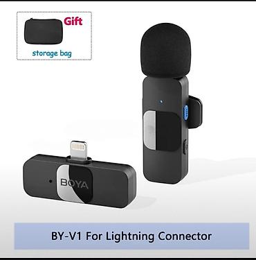 bluetooth nausnik: Yaxa mikrofonu "Boya V1" Boya V1 yaxa mikrafonu Səs keyfiyyəti ilə — 2