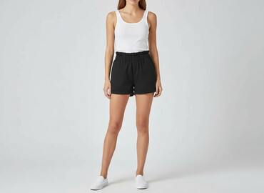 krótkie spodenki damskie z wysokim stanem duże rozmiary: Beloved, Shorts for women, size S